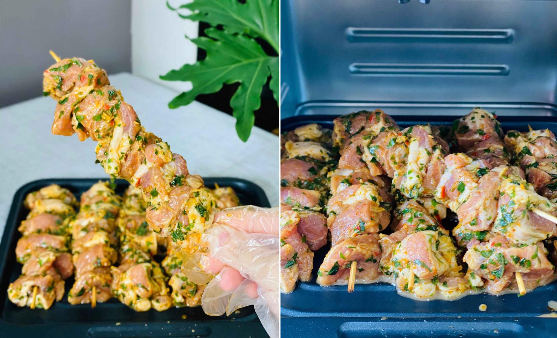 Nướng bằng lò nướng âm tủ Capri